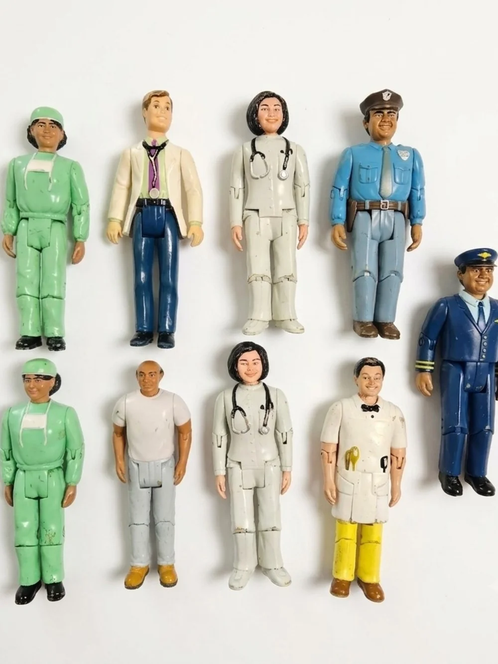 Vintage Childcraft Community Helpers Action Figures Lot of 9 Careers